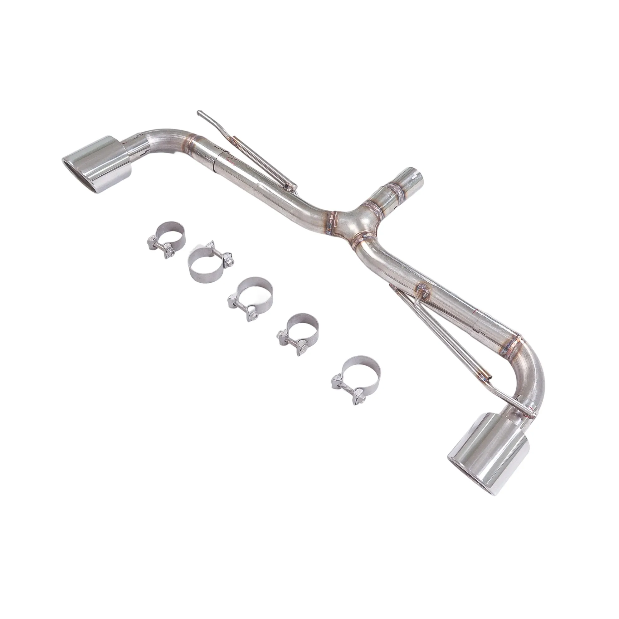 Performance Dual Exhaust System for Volkswagen Golf GTI MK5 MK6 MK7 MK8 & Scirocco / Audi A3 – SUS 304 Stainless Steel Rear Muffler - Image 5
