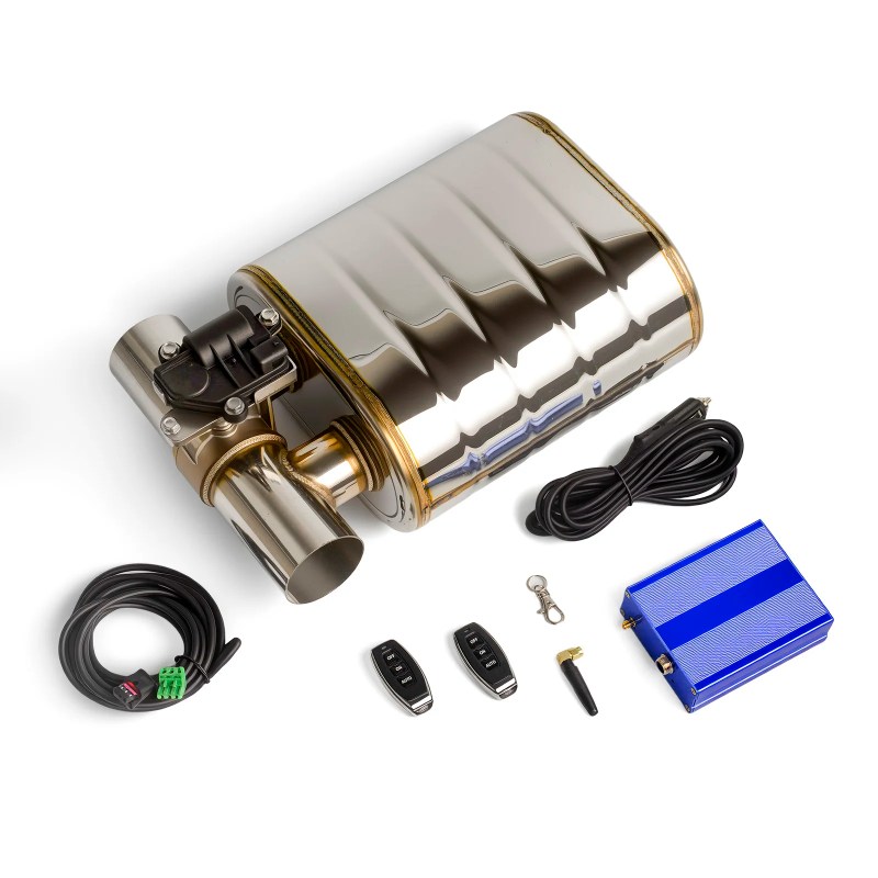 Universal Electronic Valve Exhaust Muffler Kit 2" 2.5" 3" Inch – Stainless Steel Exhaust System with Remote Control