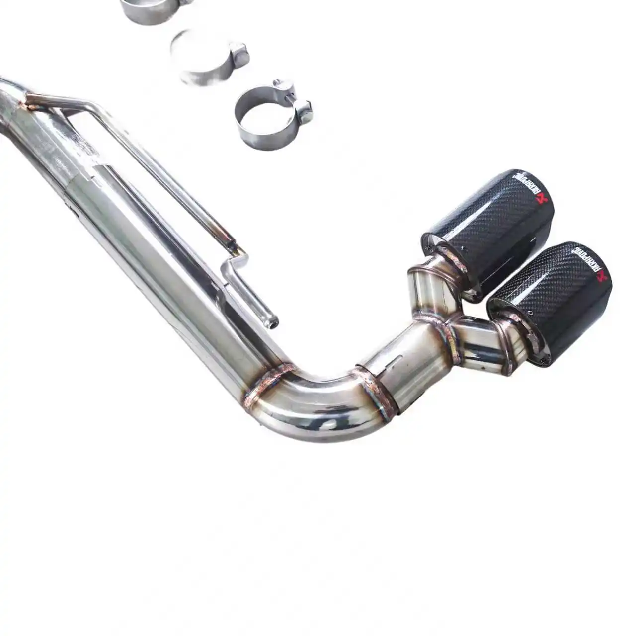 Quad Tip Exhaust Muffler System for Volkswagen Golf 7 / 7.5 & Audi A3 / Scirocco 1.4T 2.0T – SUS 304 Stainless Steel Rear Four-Out Exhaust - Image 5