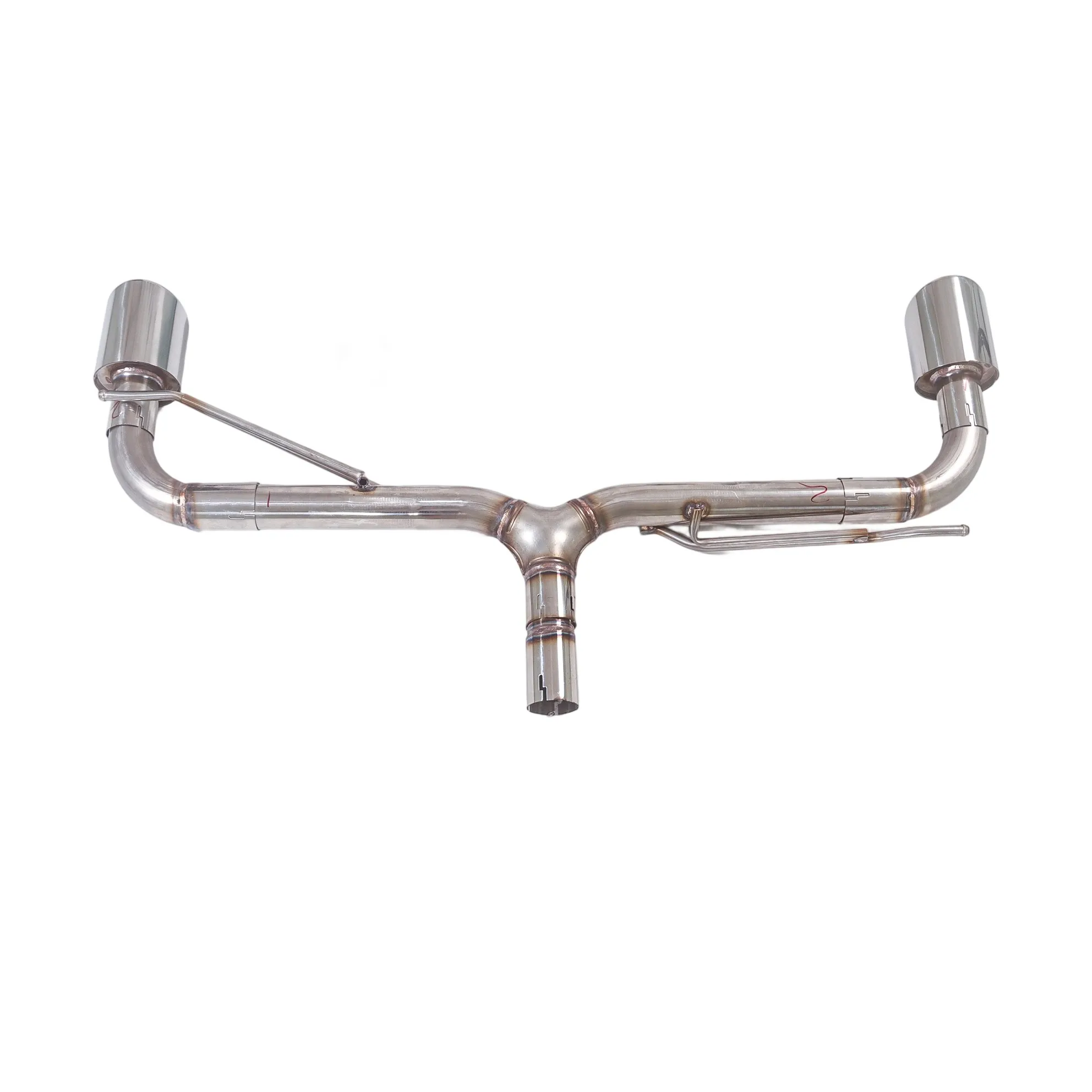 Performance Dual Exhaust System for Volkswagen Golf GTI MK5 MK6 MK7 MK8 & Scirocco / Audi A3 – SUS 304 Stainless Steel Rear Muffler - Image 2