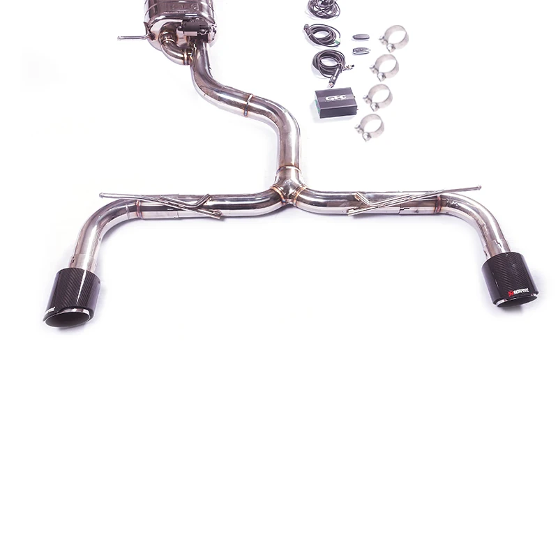 Volkswagen Golf 7 GTI MK7 Golf 7.5 GTI 2.0T Full Exhaust System with Downpipe & Electronic Valve – 304 Stainless Steel / Titanium Performance Upgrade - Image 5
