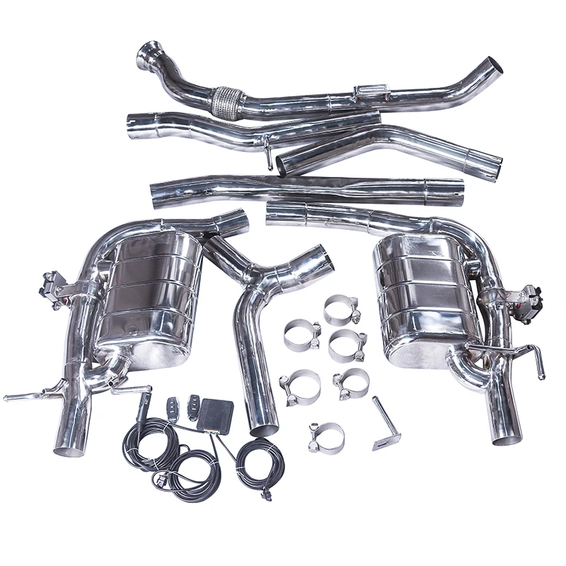 Mercedes-Benz C200 C250 C300 W205 W206 Catback Exhaust System 304 Stainless Steel Performance Muffler Upgrade - Image 5