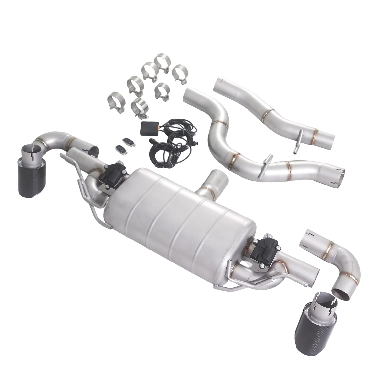 Audi TT 3.2L VR6 Catback Valvetronic Exhaust System | 304 Stainless Steel Variable Valve Performance Exhaust with Muffler & Tips - Image 13