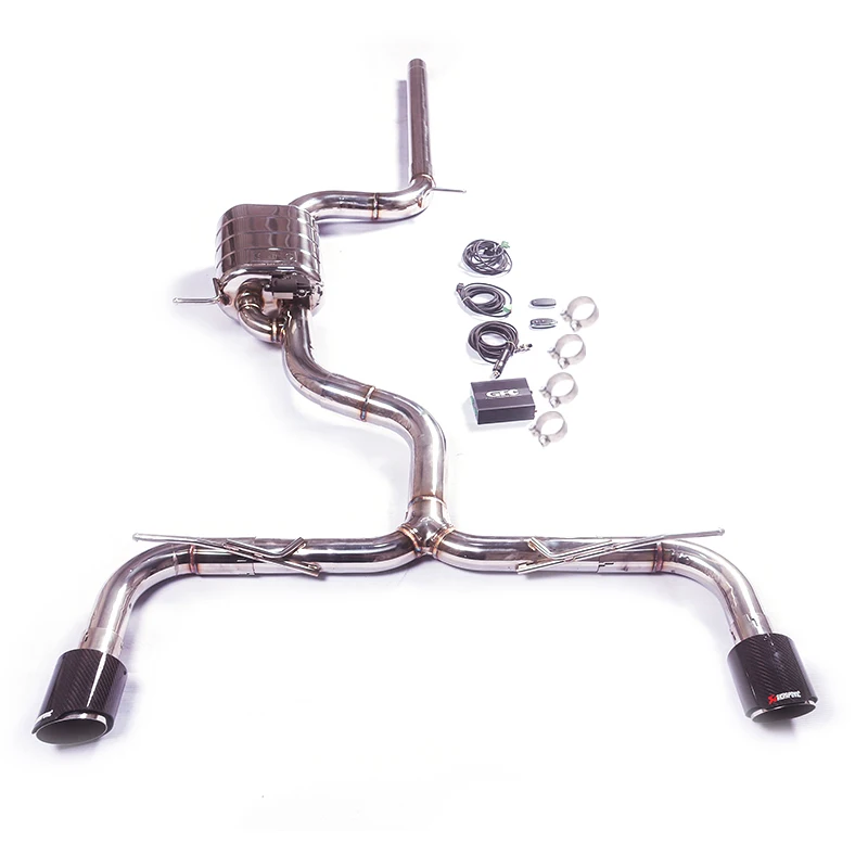 Volkswagen Golf 7 GTI MK7 Golf 7.5 GTI 2.0T Full Exhaust System with Downpipe & Electronic Valve – 304 Stainless Steel / Titanium Performance Upgrade - Image 4