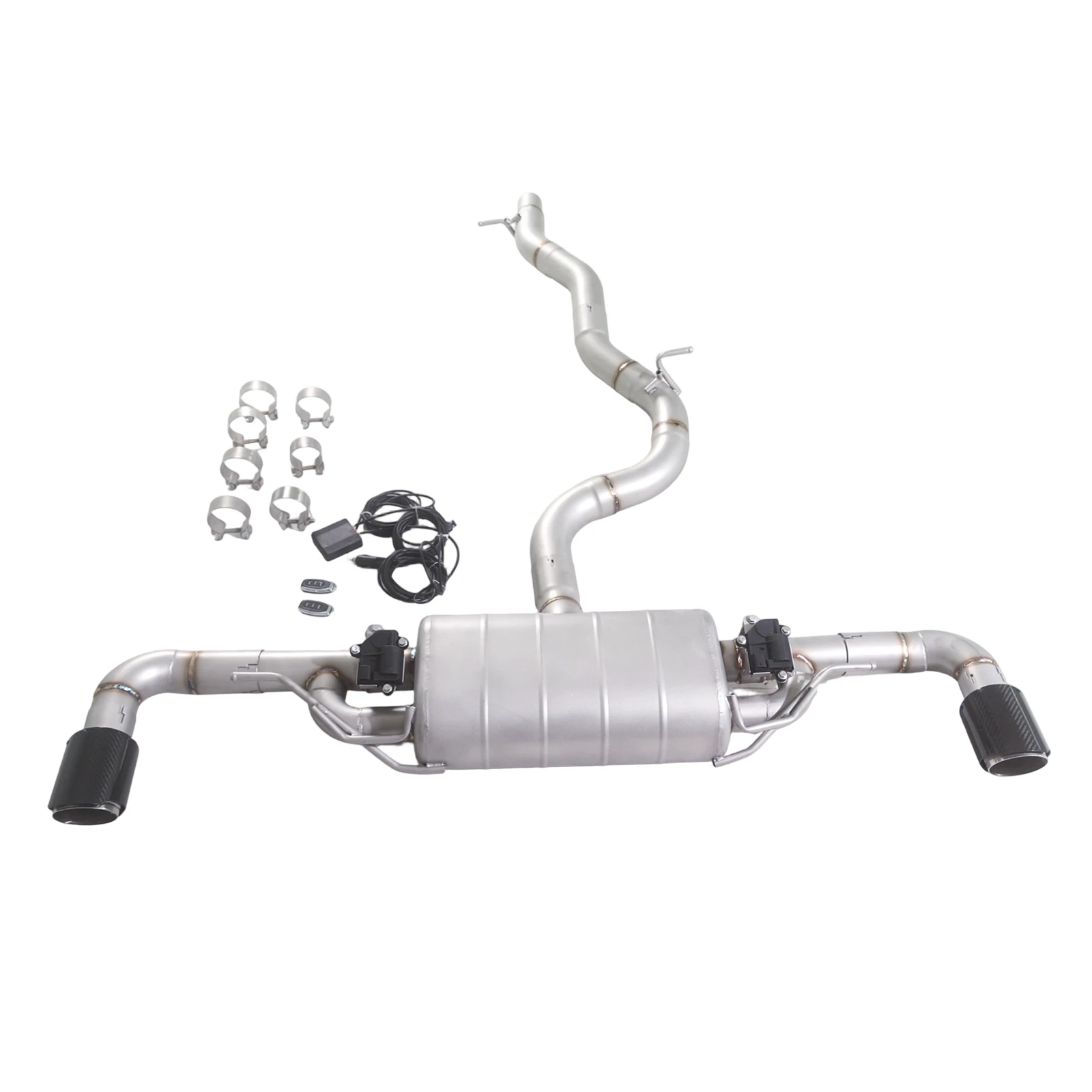 Audi TT 3.2L VR6 Catback Valvetronic Exhaust System | 304 Stainless Steel Variable Valve Performance Exhaust with Muffler & Tips - Image 7