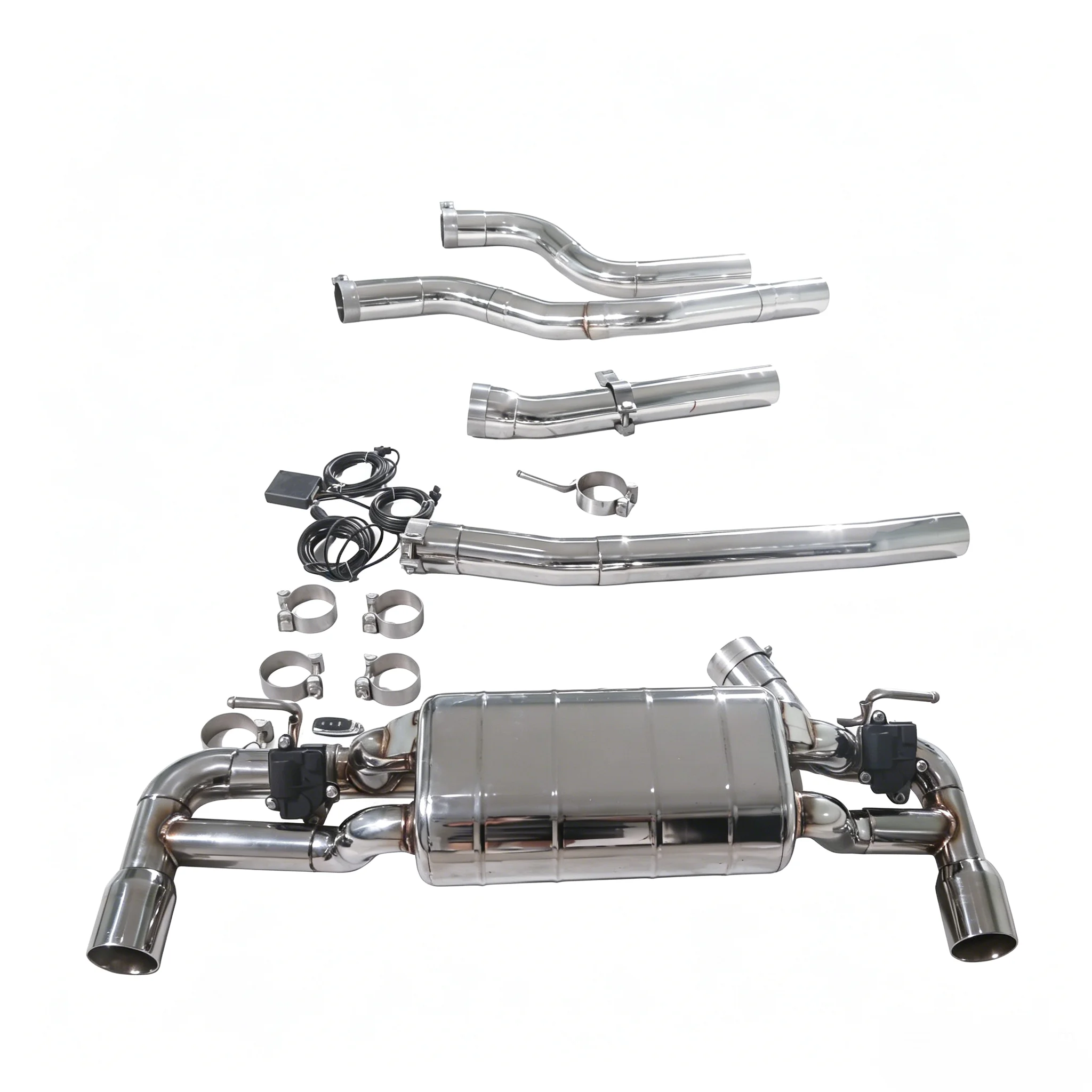 BMW 120i 125i F20 B48 2.0T Valvetronic Catback Exhaust System 304 Stainless Steel with M140i Style Diffuser (2013–2019) - Image 2