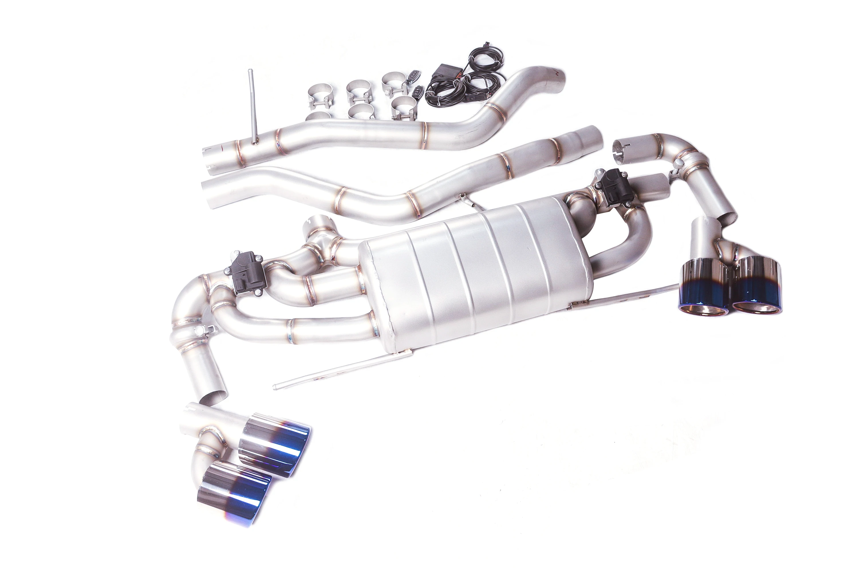 Audi Q7 2.0T Catback Variable Valve Exhaust System with Muffler & Tips (2016–2024) – 304 Stainless Steel Performance Upgrade - Image 2