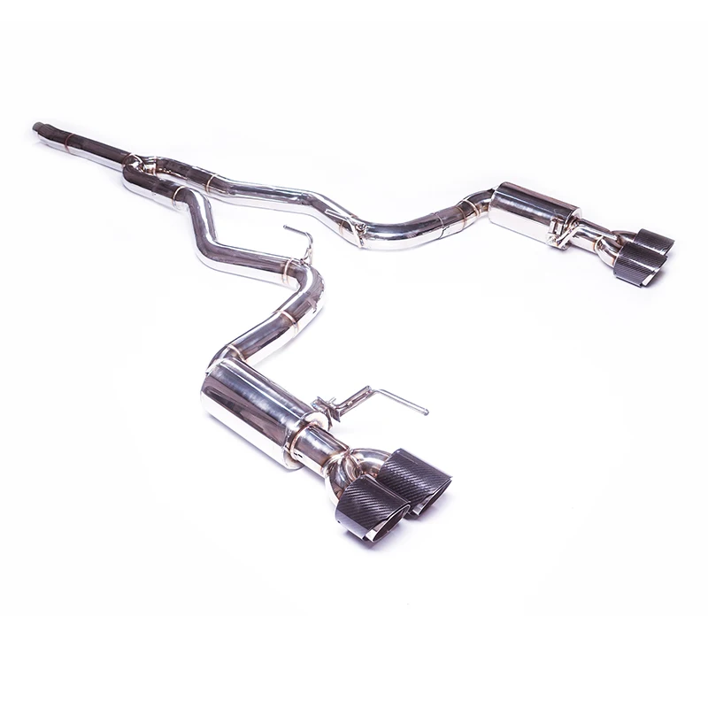 Ford Mustang 2.3T Catback Exhaust System (2015+) – 3-Inch 304 Stainless Steel Quad Outlet Performance Exhaust