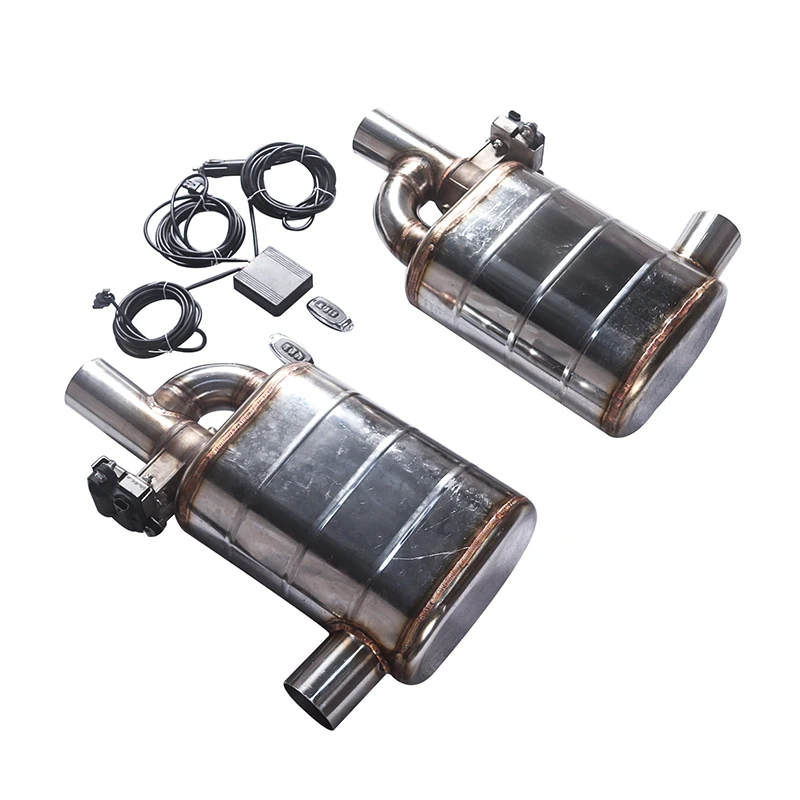 Universal SS304 Valved Exhaust Muffler – 2.0" / 2.5" / 3.0" Side Inlet Single Outlet Remote Control Performance Exhaust - Image 8