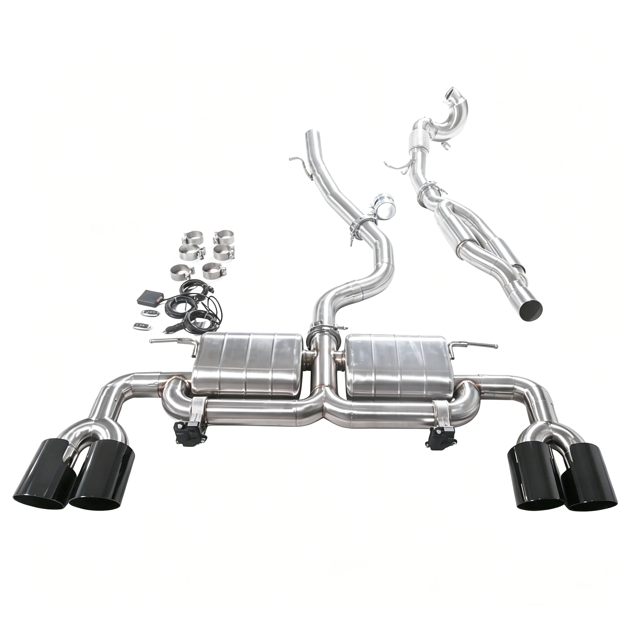 Volkswagen Tiguan 2019 2.0T 4WD Catback Tubeless 304 Stainless Steel Performance Exhaust with Valvetronic Control