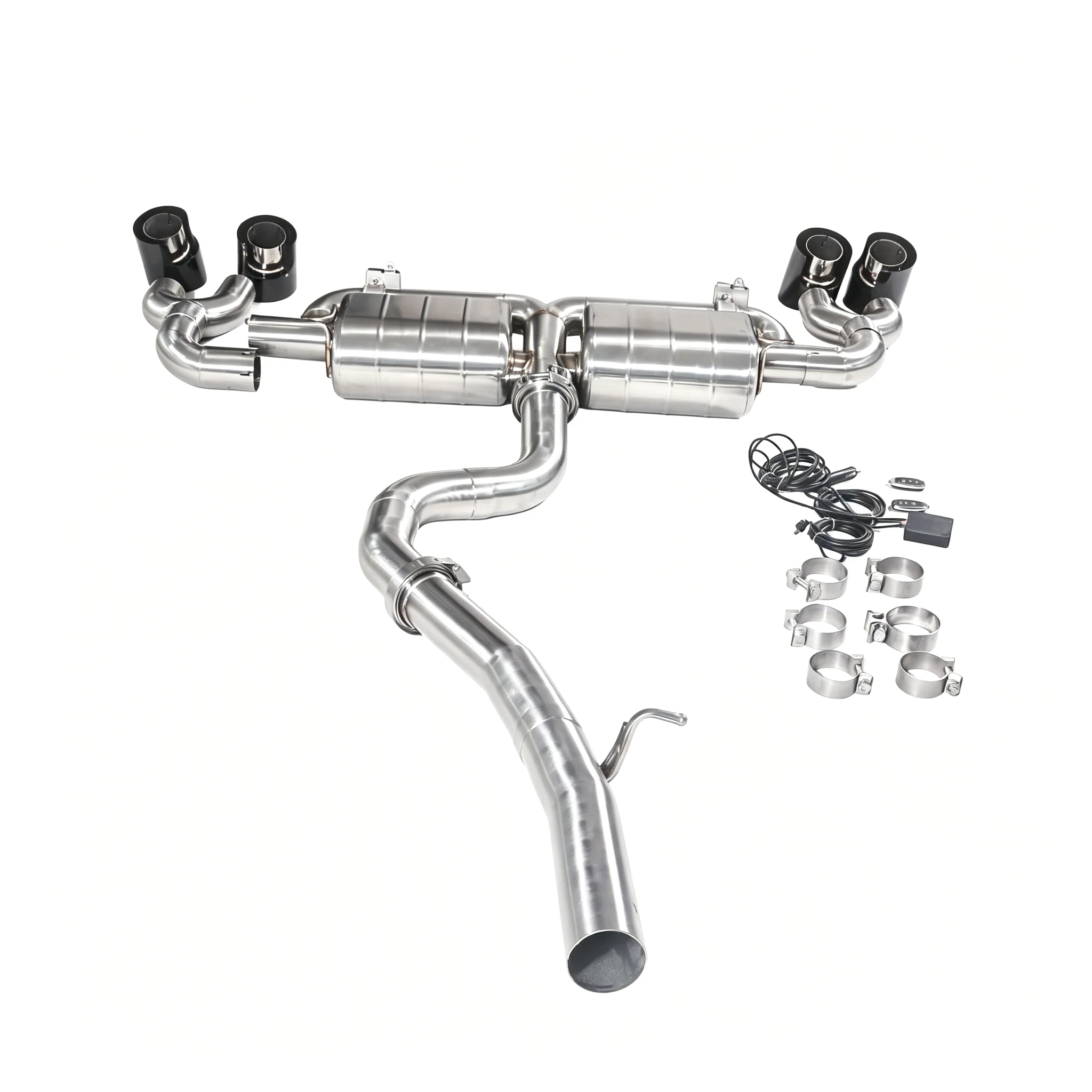 Volkswagen Tiguan 2019 2.0T 4WD Catback Tubeless 304 Stainless Steel Performance Exhaust with Valvetronic Control - Image 8