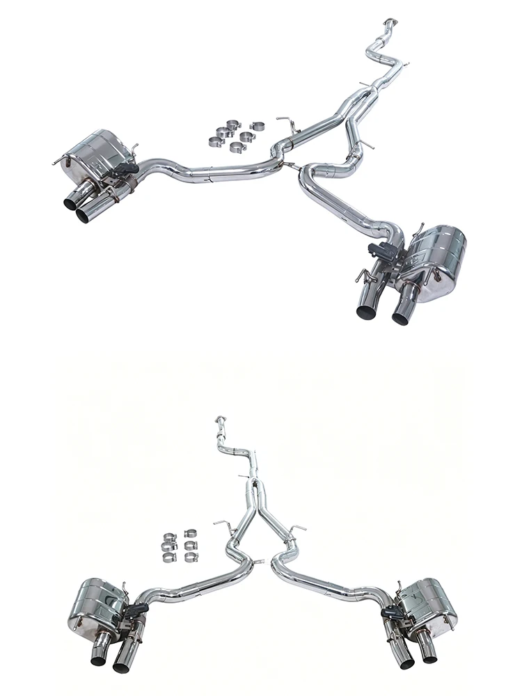 Volkswagen Tiguan 2019 2.0T 4WD Catback Tubeless 304 Stainless Steel Performance Exhaust with Valvetronic Control - Image 12