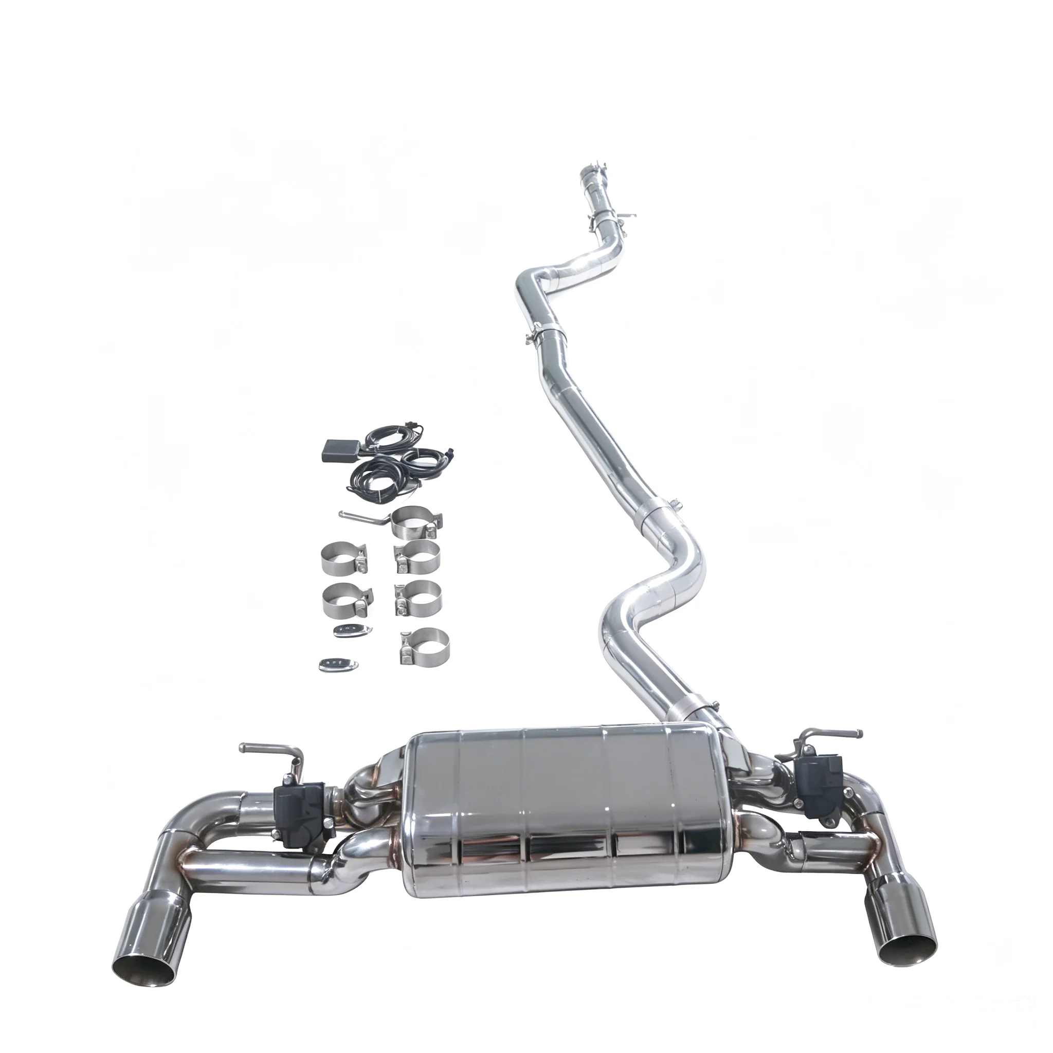 BMW 120i 125i F20 B48 2.0T Valvetronic Catback Exhaust System 304 Stainless Steel with M140i Style Diffuser (2013–2019) - Image 7