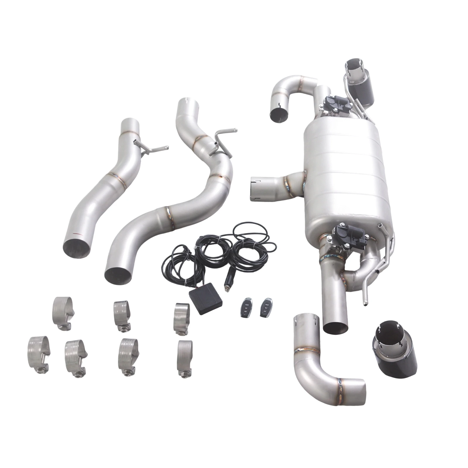 Audi TT 3.2L VR6 Catback Valvetronic Exhaust System | 304 Stainless Steel Variable Valve Performance Exhaust with Muffler & Tips - Image 2
