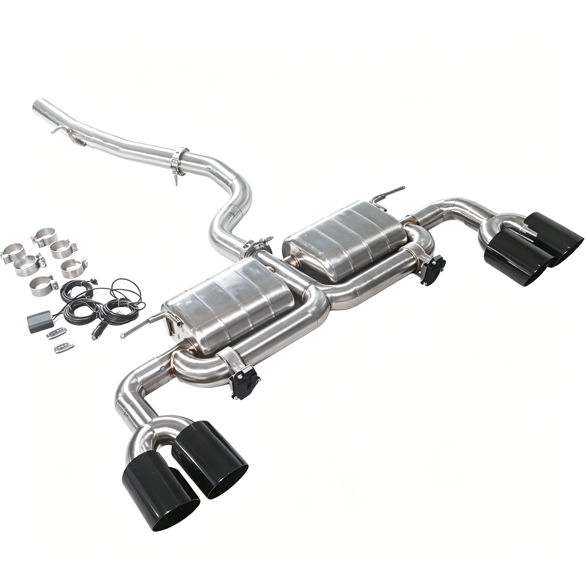 Volkswagen Tiguan 2019 2.0T 4WD Catback Tubeless 304 Stainless Steel Performance Exhaust with Valvetronic Control - Image 4