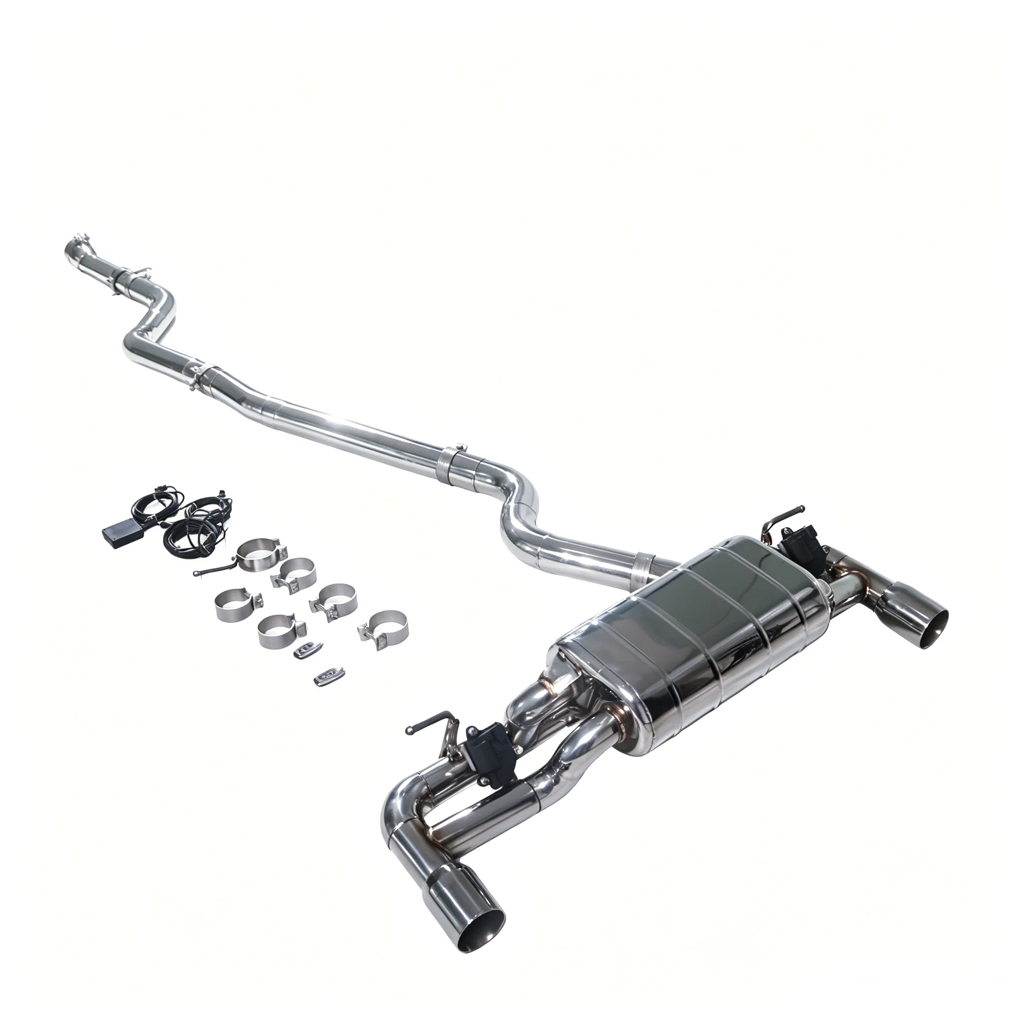 BMW 120i 125i F20 B48 2.0T Valvetronic Catback Exhaust System 304 Stainless Steel with M140i Style Diffuser (2013–2019) - Image 6
