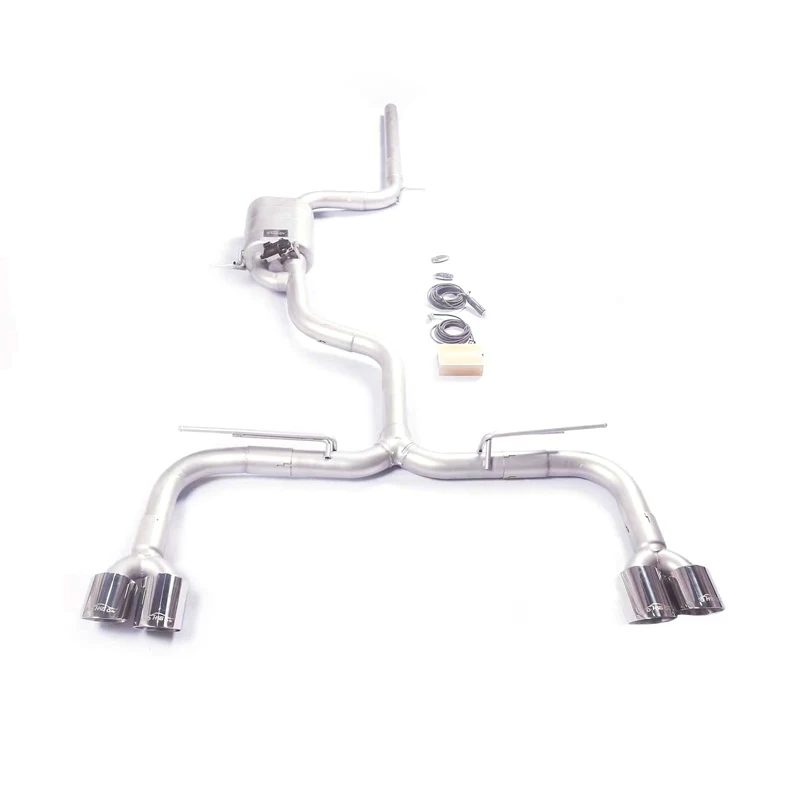 Volkswagen Scirocco 1.4T 2.0T Catback Valve Exhaust System 2009–2016 304 Stainless Steel Performance Upgrade - Image 2