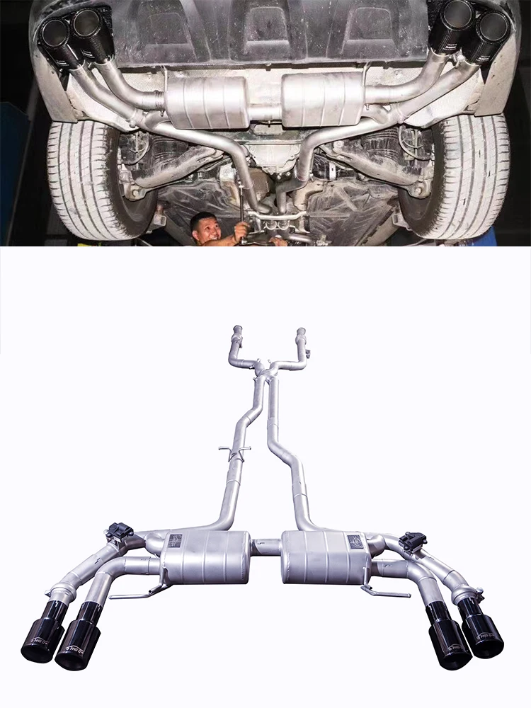 2017–2024 Mercedes-Benz GLC43 AMG 3.0T Catback Exhaust System | 304 Stainless Steel Adjustable Valved Performance Exhaust - Image 6